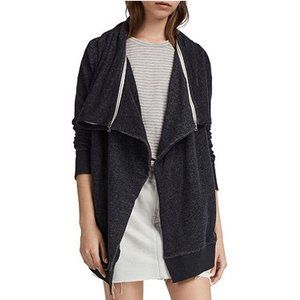All Saints Mila Dahlia Sweatshirt Cardigan Small